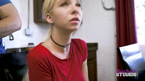 Skinny schoolgirl gets fucked by her stern stepfather